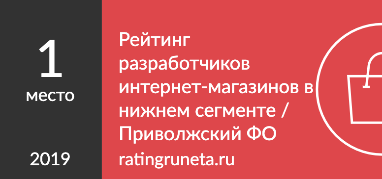 Рейтинг разработчиков интернет-магазинов в нижнем сегменте / Приволжский ФО