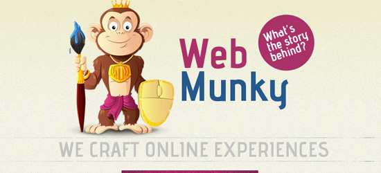 Web Munky welcome area